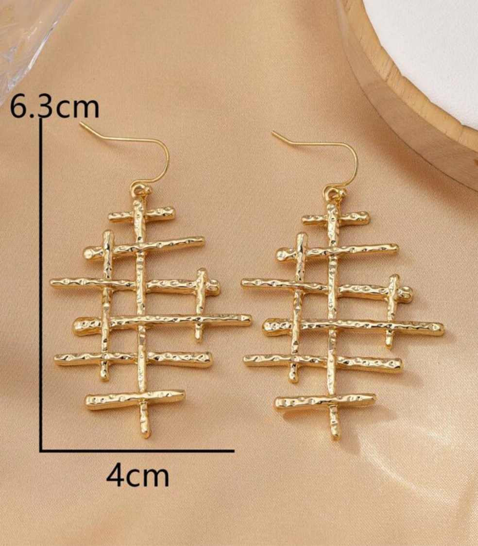 Exaggerated Gold Everyday Earrings