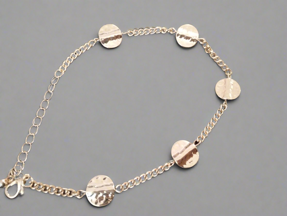Coin Disc Dangle Bracelet