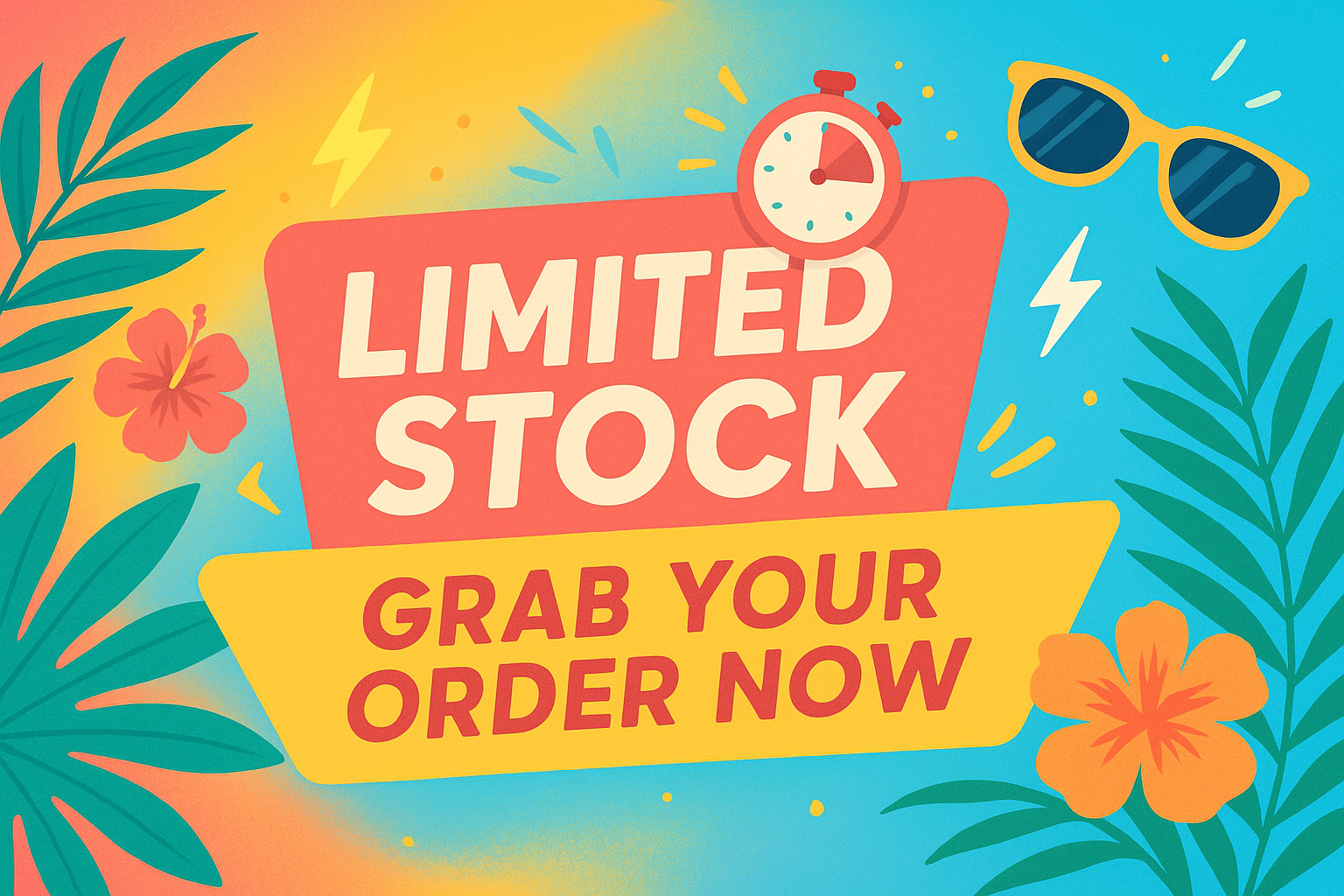Limited Stock Grab Your order now in summer theme