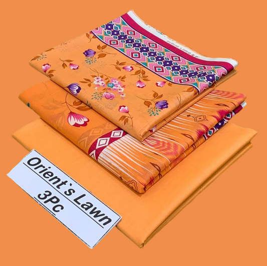 Orient 3pc Orange (Unstitched)