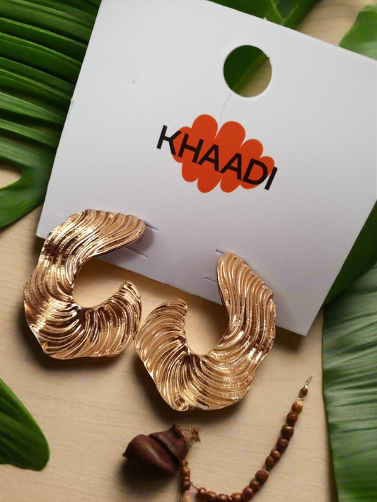 Wavy Twisted Khaadi Earring