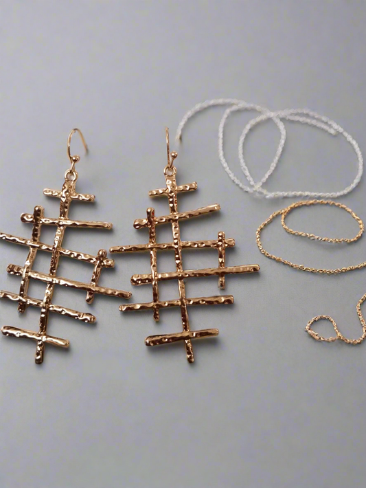 Exaggerated Gold Everyday Earrings