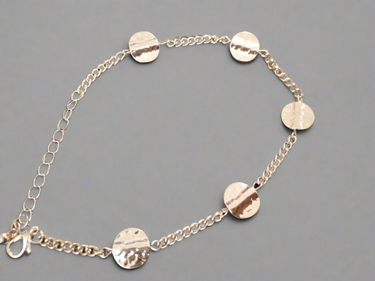 Coin Disc Dangle Bracelet